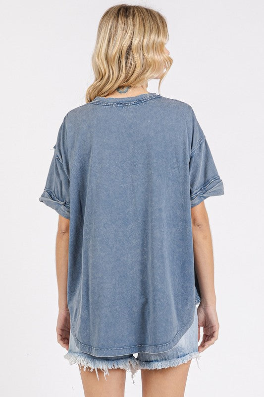 Mittoshop GAME DAY Round Neck Short Sleeve T-Shirt-TOPS / DRESSES-[Adult]-[Female]-2022 Online Blue Zone Planet