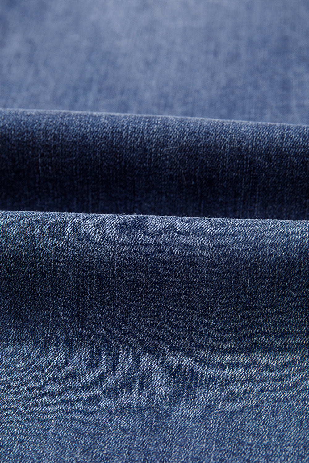 Dirty blue High Waist Button Zip Fly Bell Bottom Jeans-Bottoms/Jeans-[Adult]-[Female]-2022 Online Blue Zone Planet