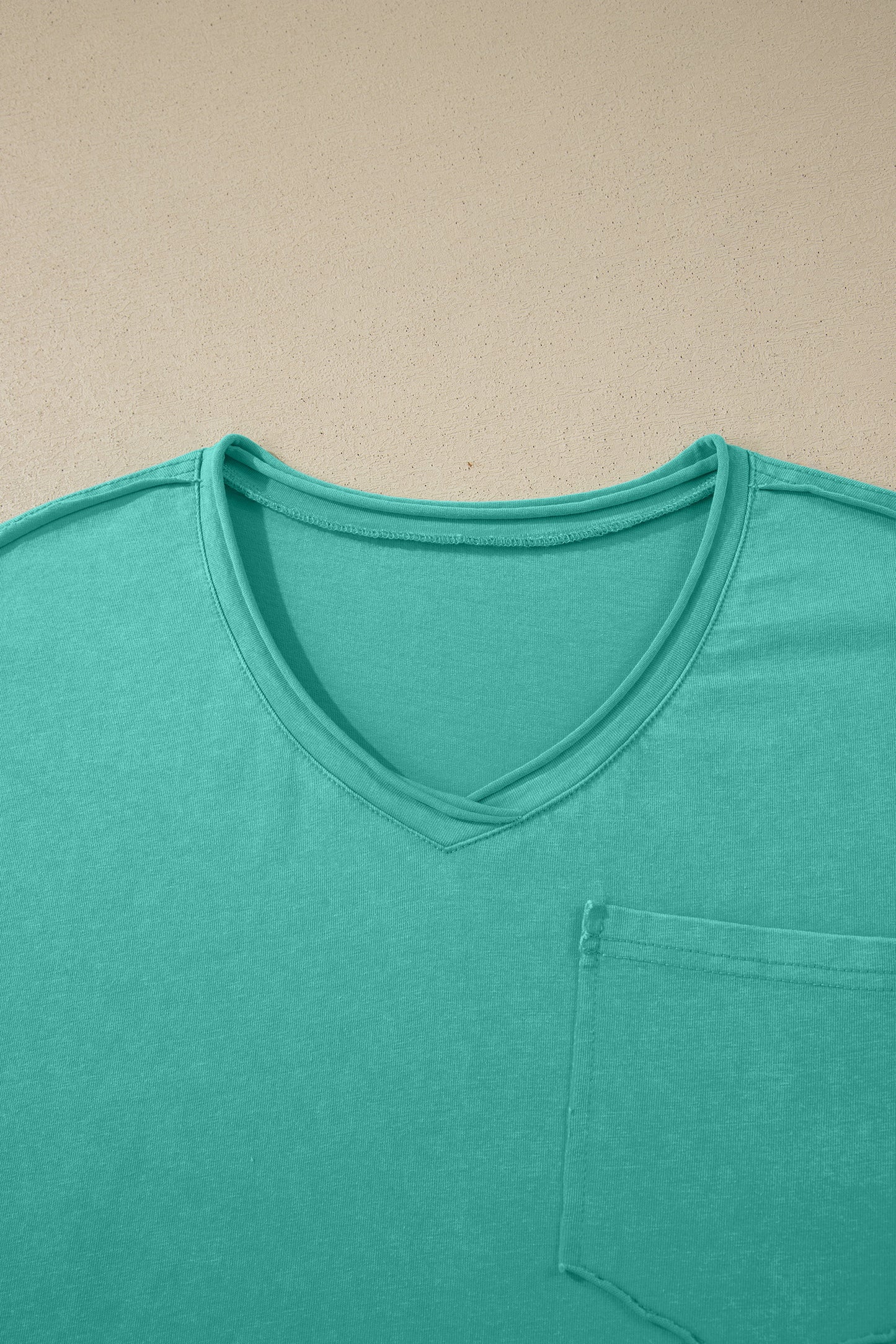 Mint Green Cotton Mineral Wash T Shirt-Tops/Tops & Tees-[Adult]-[Female]-2022 Online Blue Zone Planet
