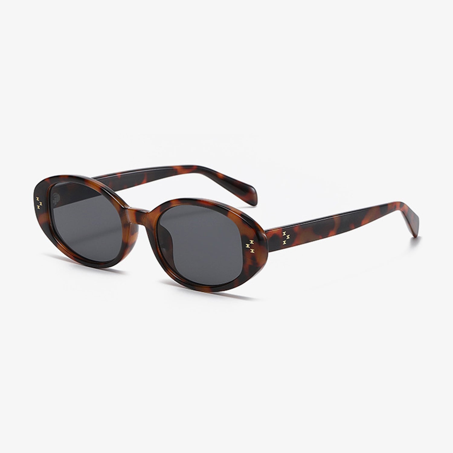 Polycarbonate Frame Oval Sunglasses-SUN GLASSES-[Adult]-[Female]-Multicolor-One Size-2022 Online Blue Zone Planet
