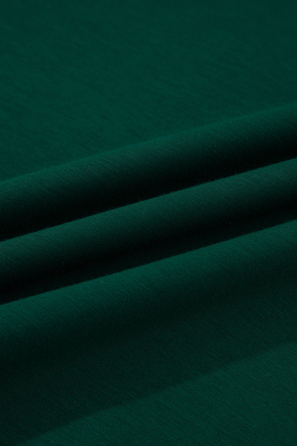 Blackish Green Solid Color Ruched Detail Long Sleeve Midi Dress-TOPS / DRESSES-[Adult]-[Female]-2022 Online Blue Zone Planet