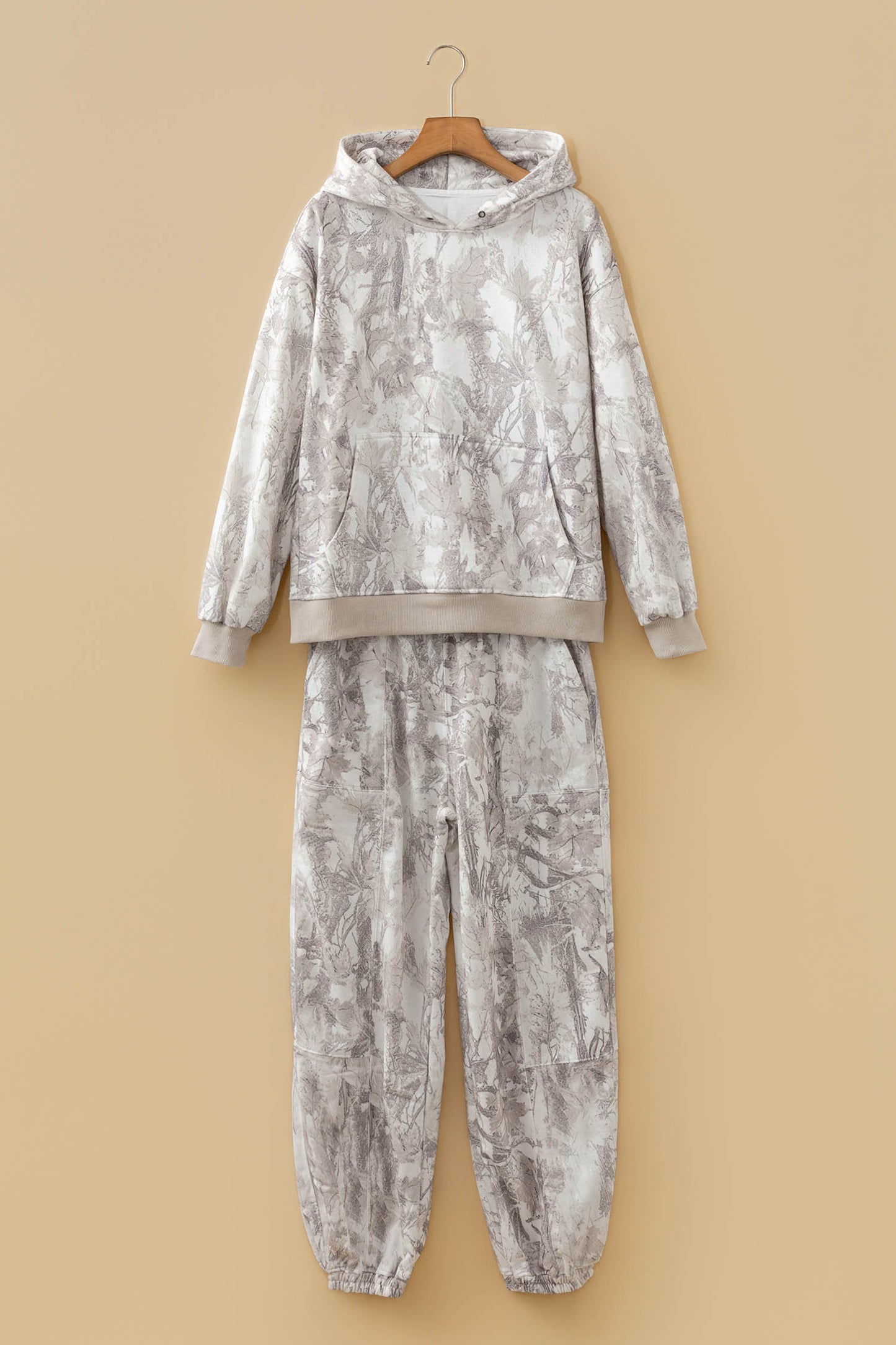 Multicolour Abstract Print Long Sleeve Elastic Waist Pant Set-Tops / Dresses-[Adult]-[Female]-2022 Online Blue Zone Planet