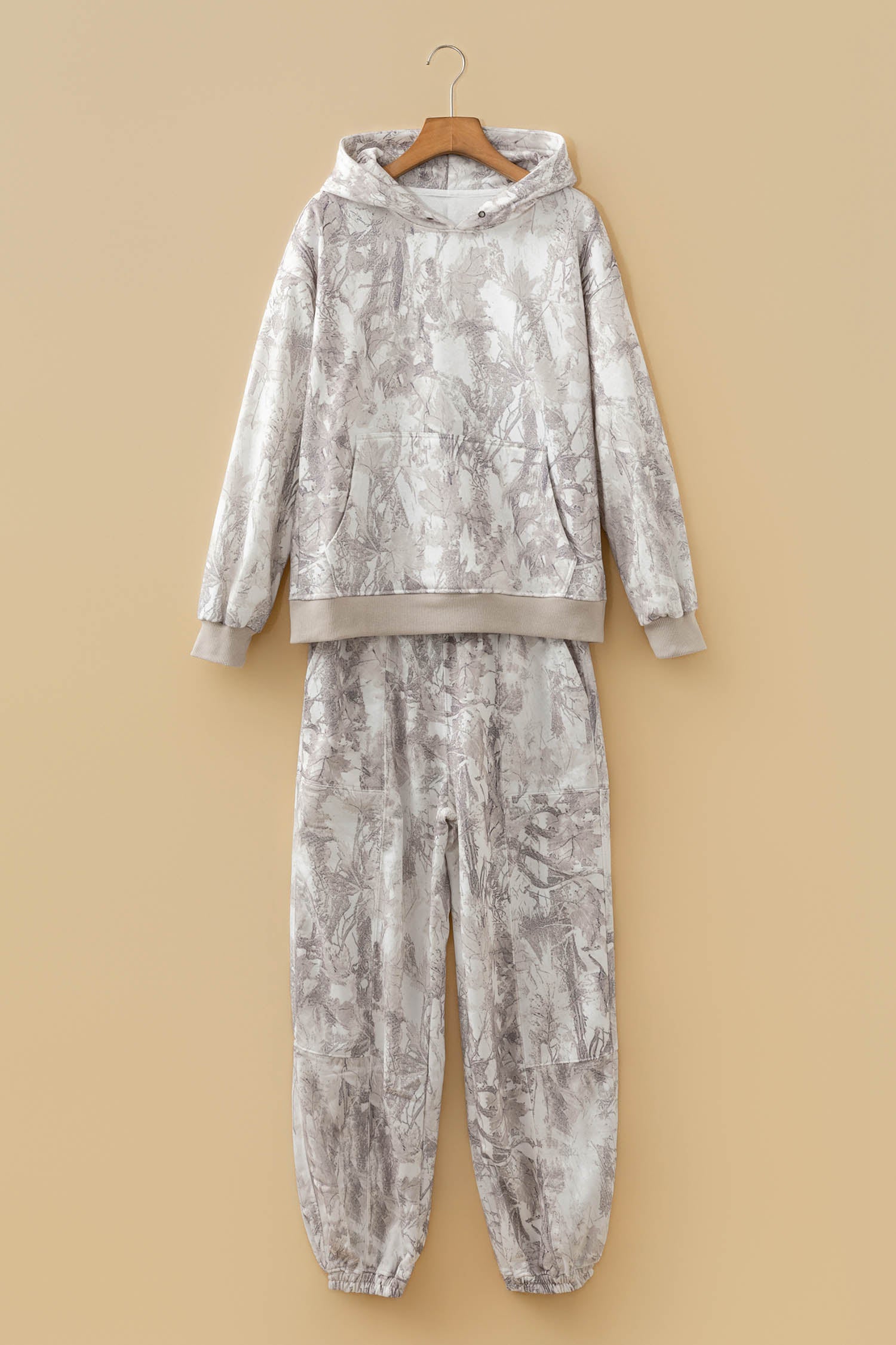 Multicolour Abstract Print Long Sleeve Elastic Waist Pant Set-Tops / Dresses-[Adult]-[Female]-2022 Online Blue Zone Planet