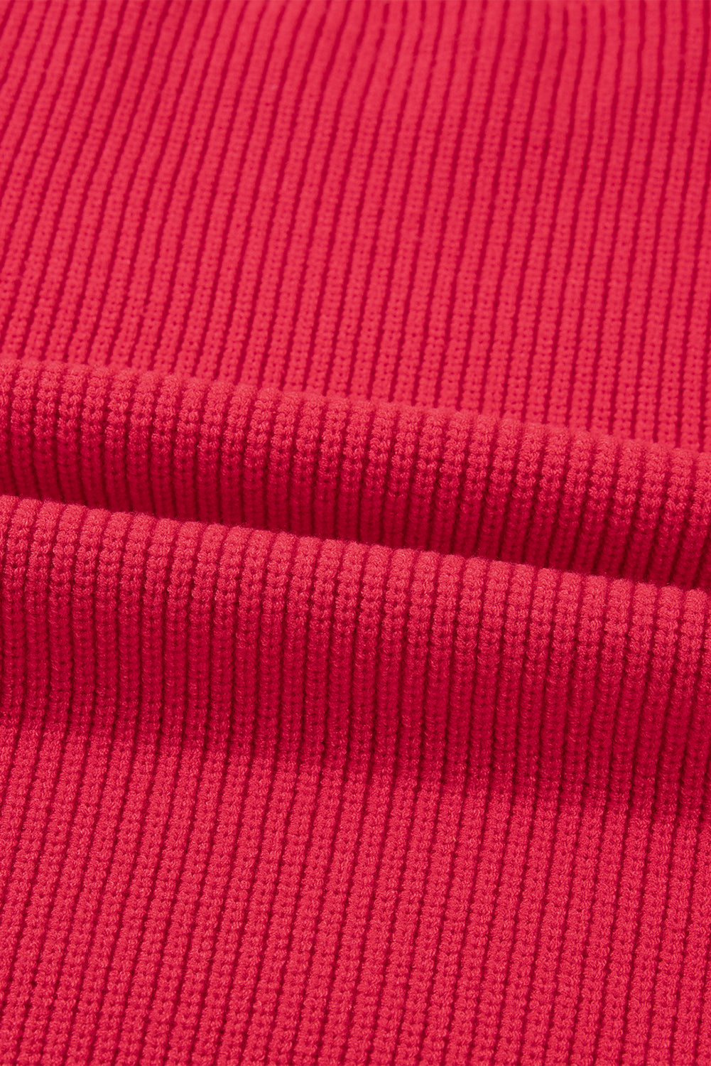 Fiery Red Sequin Bow Accent Drop Shoulder Festive Sweater-TOPS / DRESSES-[Adult]-[Female]-2022 Online Blue Zone Planet