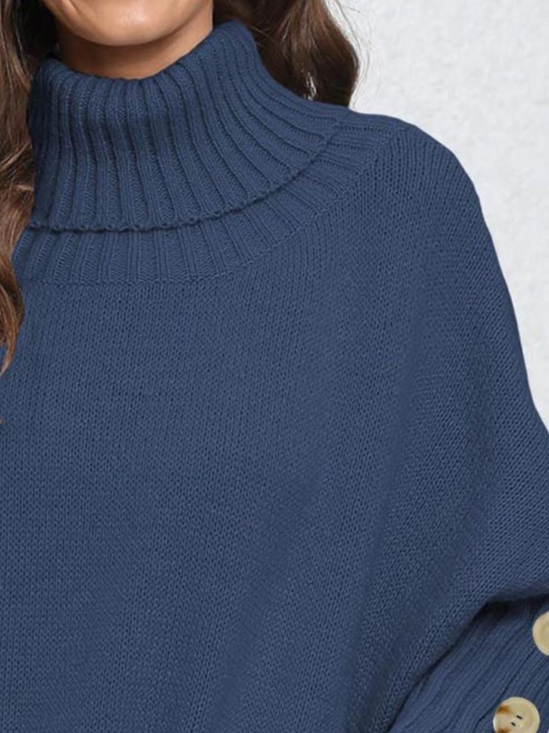 Turtleneck Long Sleeve Sweater-TOPS / DRESSES-[Adult]-[Female]-2022 Online Blue Zone Planet