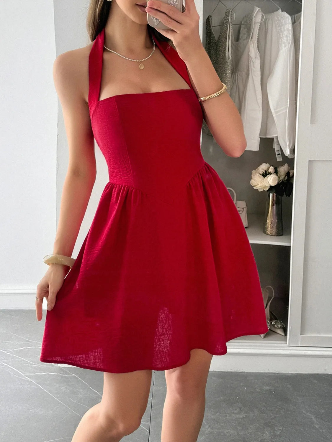 showpo white halter dress Jewel of Mine Halter Dress - White, Small | Hazel and Olive