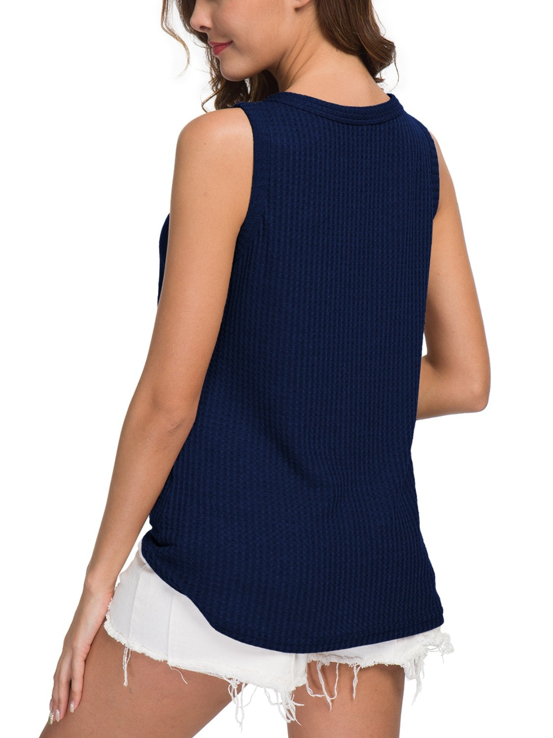 Blue Zone Planet | Tied V-Neck Tank-TOPS / DRESSES-[Adult]-[Female]-2022 Online Blue Zone Planet