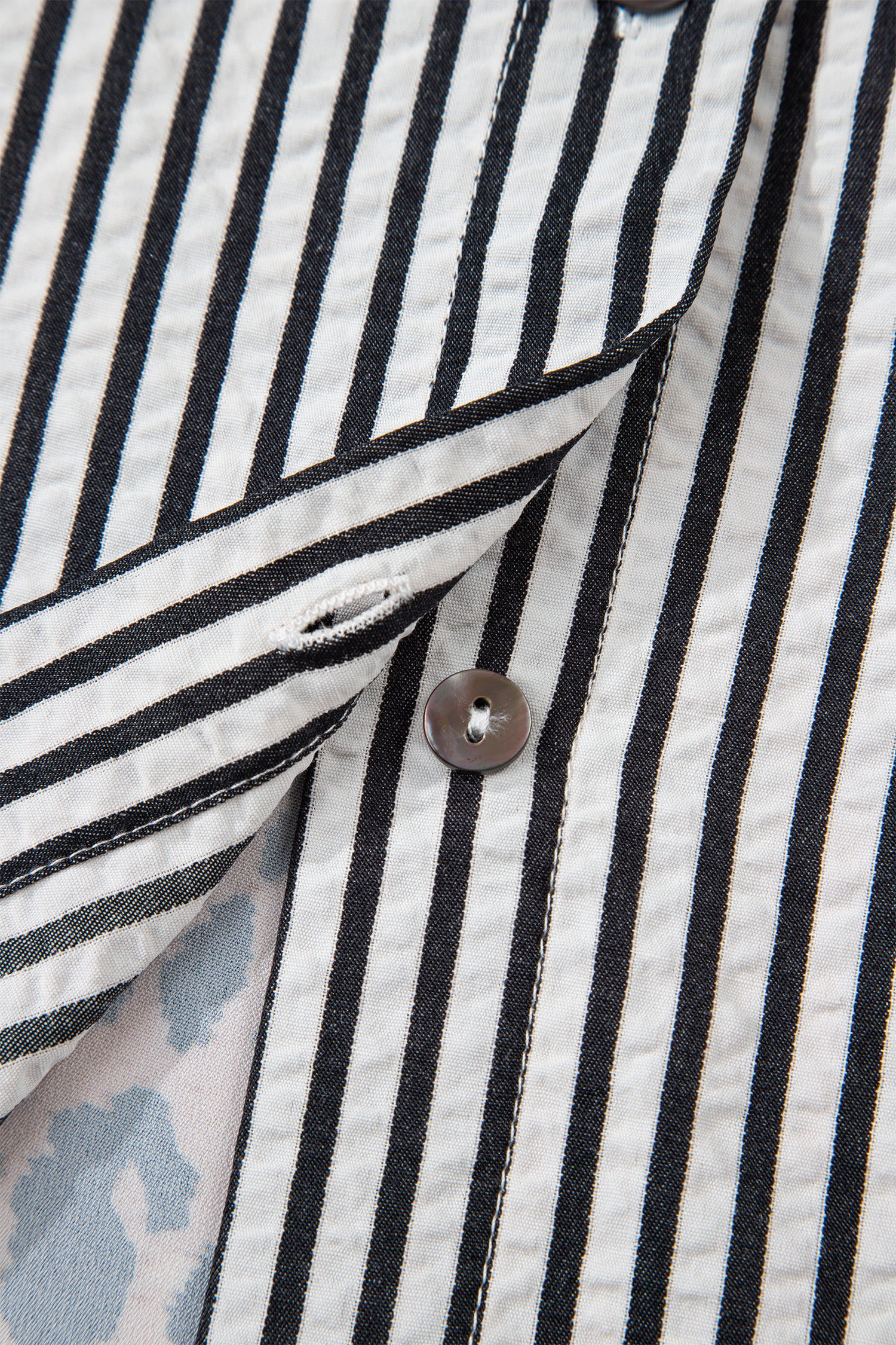 Black Striped Leopard Print Patchwork Button Up Womens Shirt-Tops/Blouses & Shirts-[Adult]-[Female]-2022 Online Blue Zone Planet