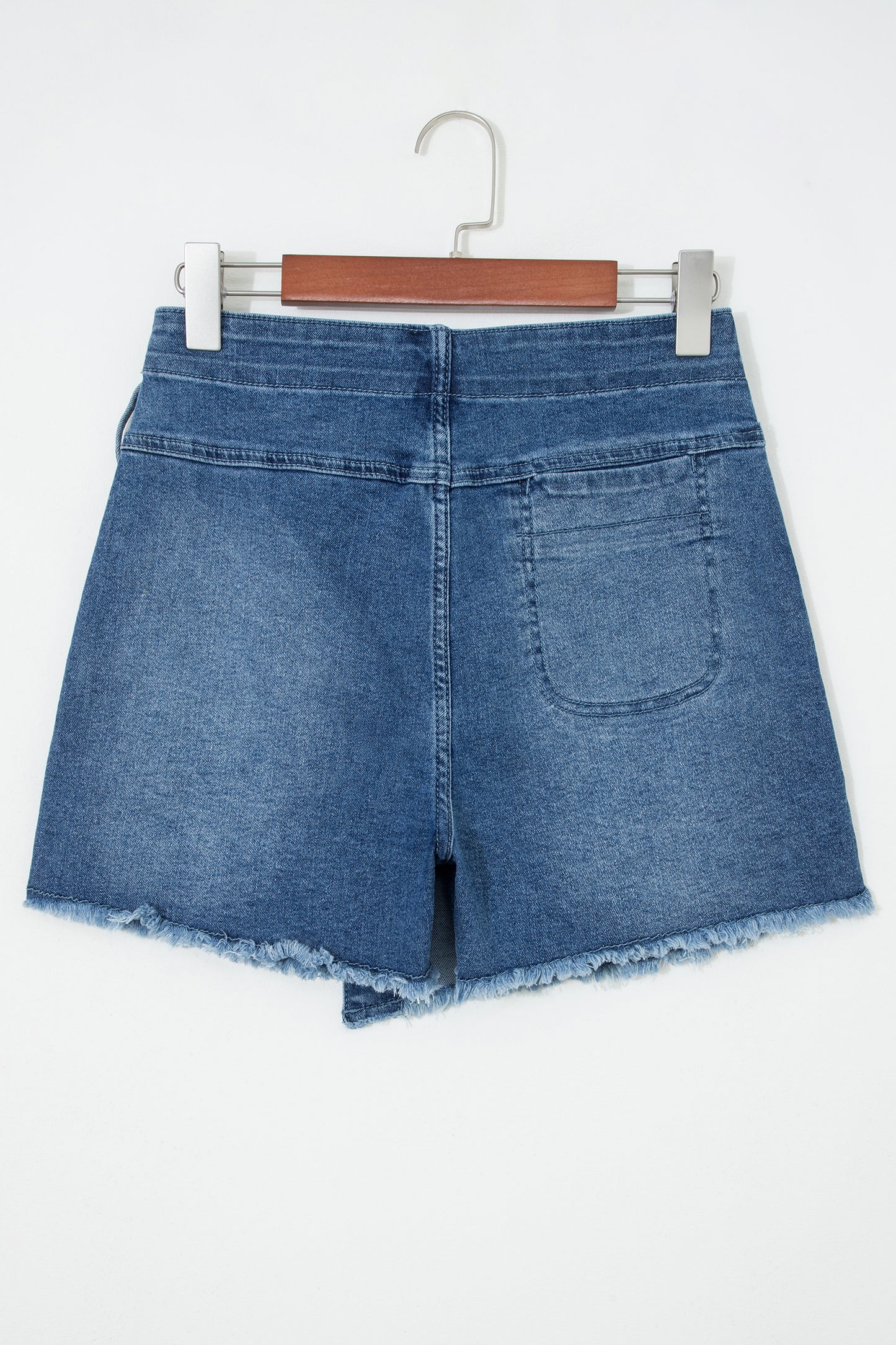 Ashleigh Blue Wrapped Tied Waist Denim Skort-Bottoms/Skirts & Petticoat-[Adult]-[Female]-2022 Online Blue Zone Planet