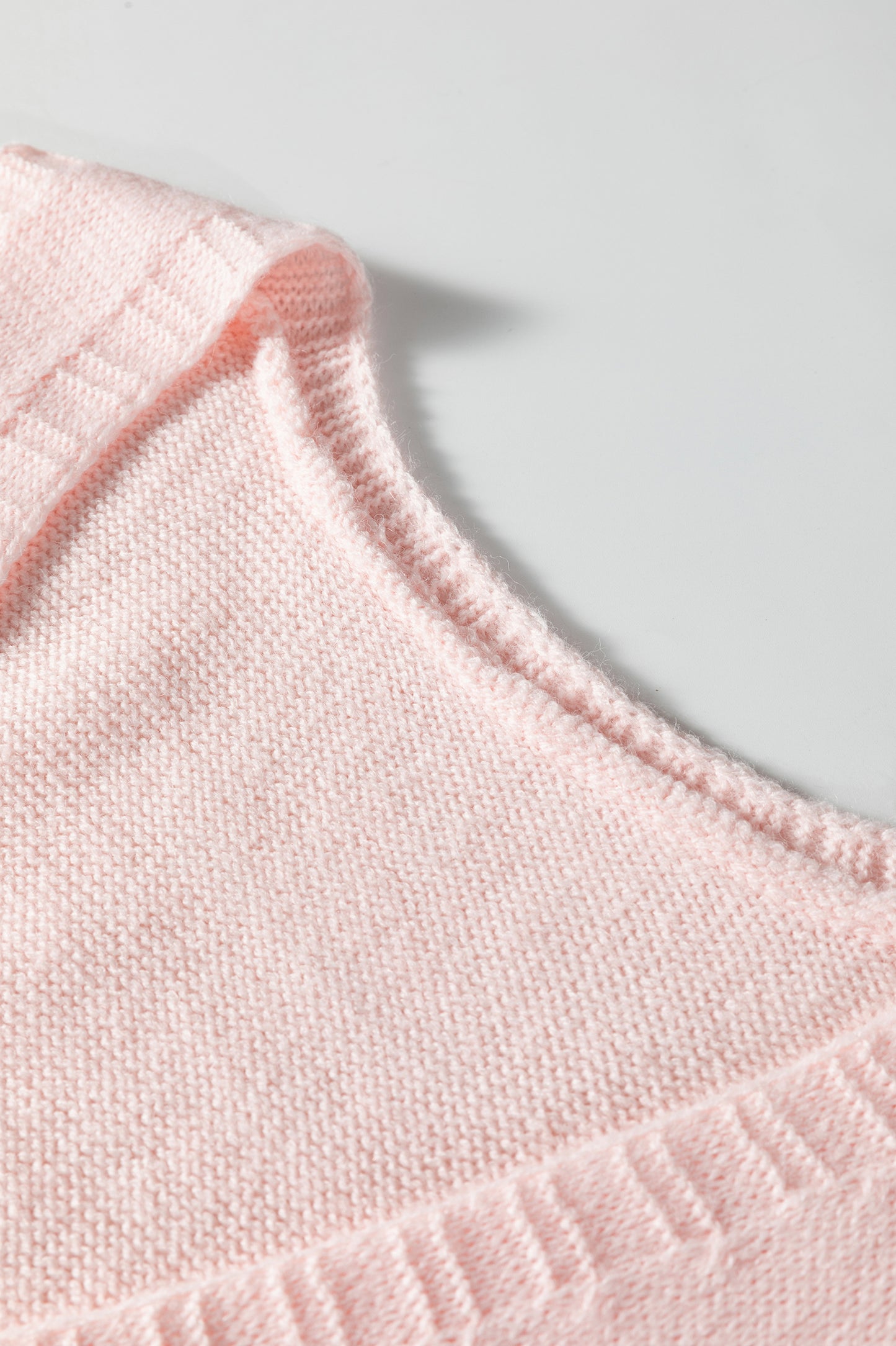 Delicacy Ribbed Deep V Neckline Front Pocketed Loose Tunic Sweater Vest