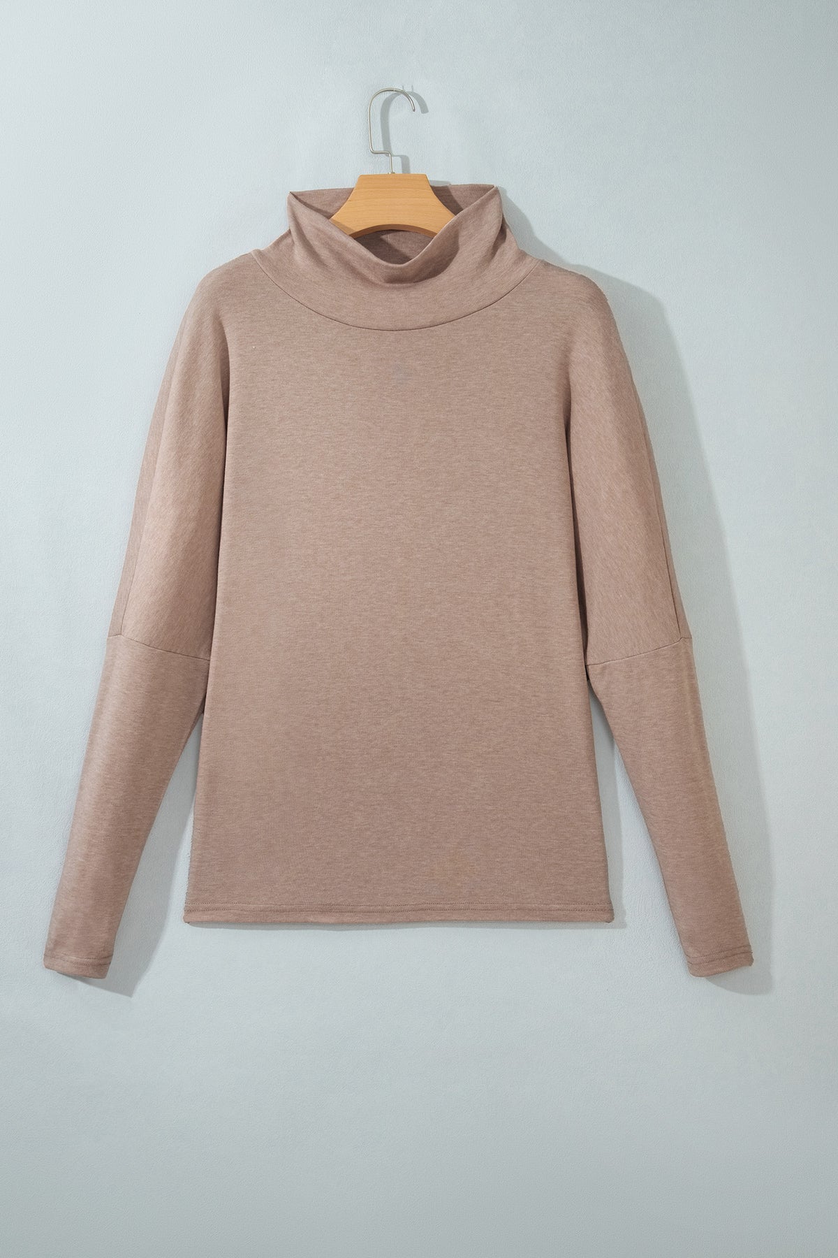 Smoke Gray High Neck Long Sleeve Shift Blouse-Tops/Long Sleeve Tops-[Adult]-[Female]-2022 Online Blue Zone Planet