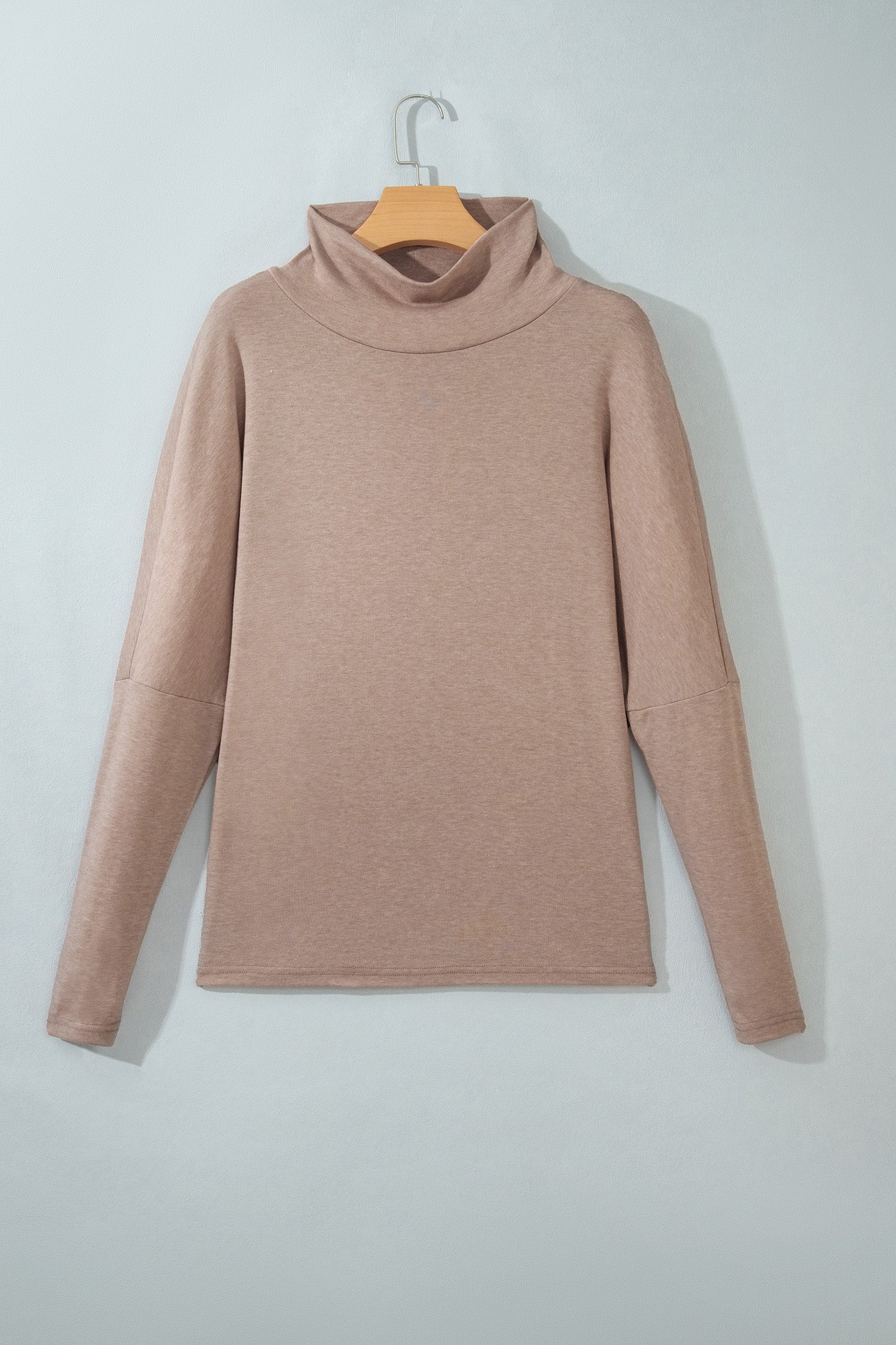 Smoke Gray High Neck Long Sleeve Shift Blouse-Tops/Long Sleeve Tops-[Adult]-[Female]-2022 Online Blue Zone Planet