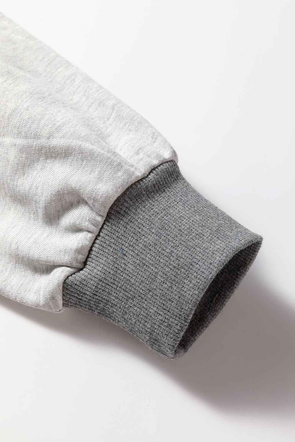 Dark Grey Floral LOVE Graphic Patchwork Uneven Hem Sweatshirt-Sweatshirts & Hoodies-[Adult]-[Female]-2022 Online Blue Zone Planet