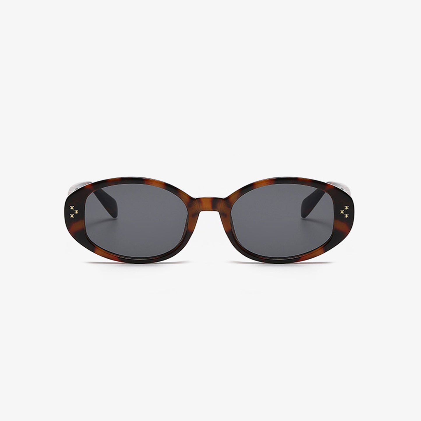 Polycarbonate Frame Oval Sunglasses-SUN GLASSES-[Adult]-[Female]-Multicolor-One Size-2022 Online Blue Zone Planet