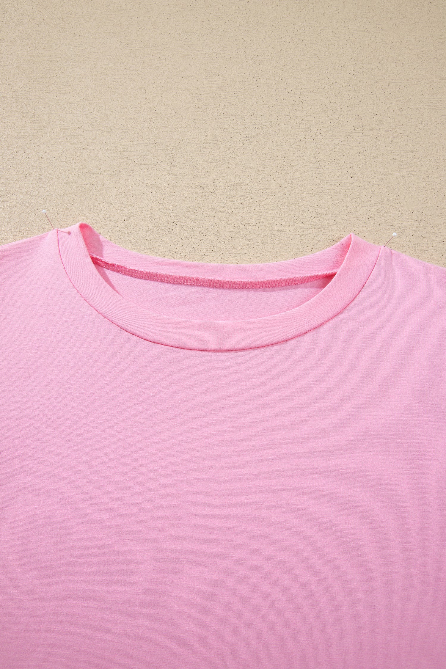Pink Long Sleeve Sequin Round Neck Pullover Top-Tops/Long Sleeve Tops-[Adult]-[Female]-2022 Online Blue Zone Planet
