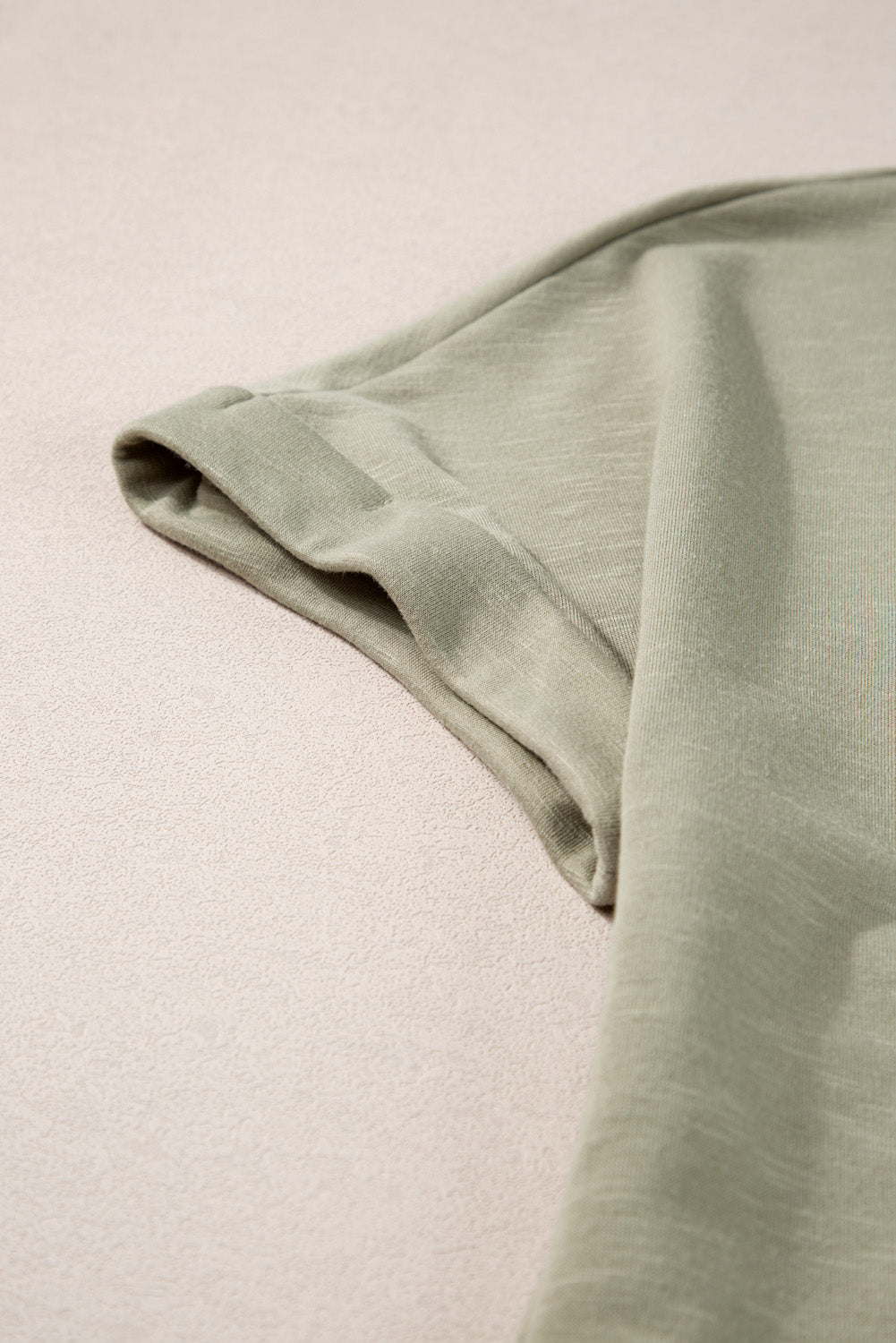 Laurel Green Folded Sleeve Twisted Mini T-Shirt Dress Blue Zone Planet