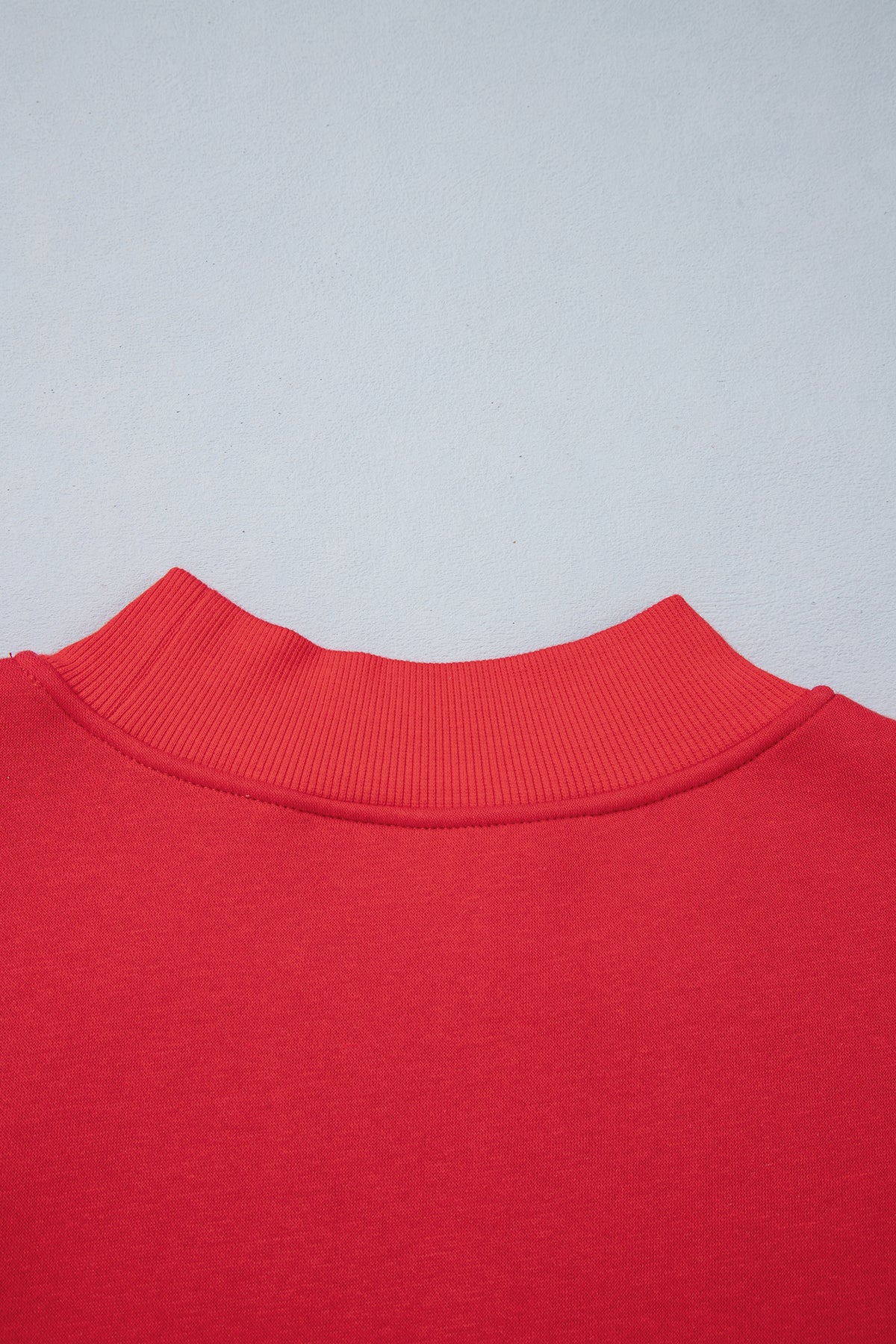 Fiery Red Gingham Plaid Oversized Pullover Sweatshirt-Tops/Sweatshirts & Hoodies-[Adult]-[Female]-2022 Online Blue Zone Planet
