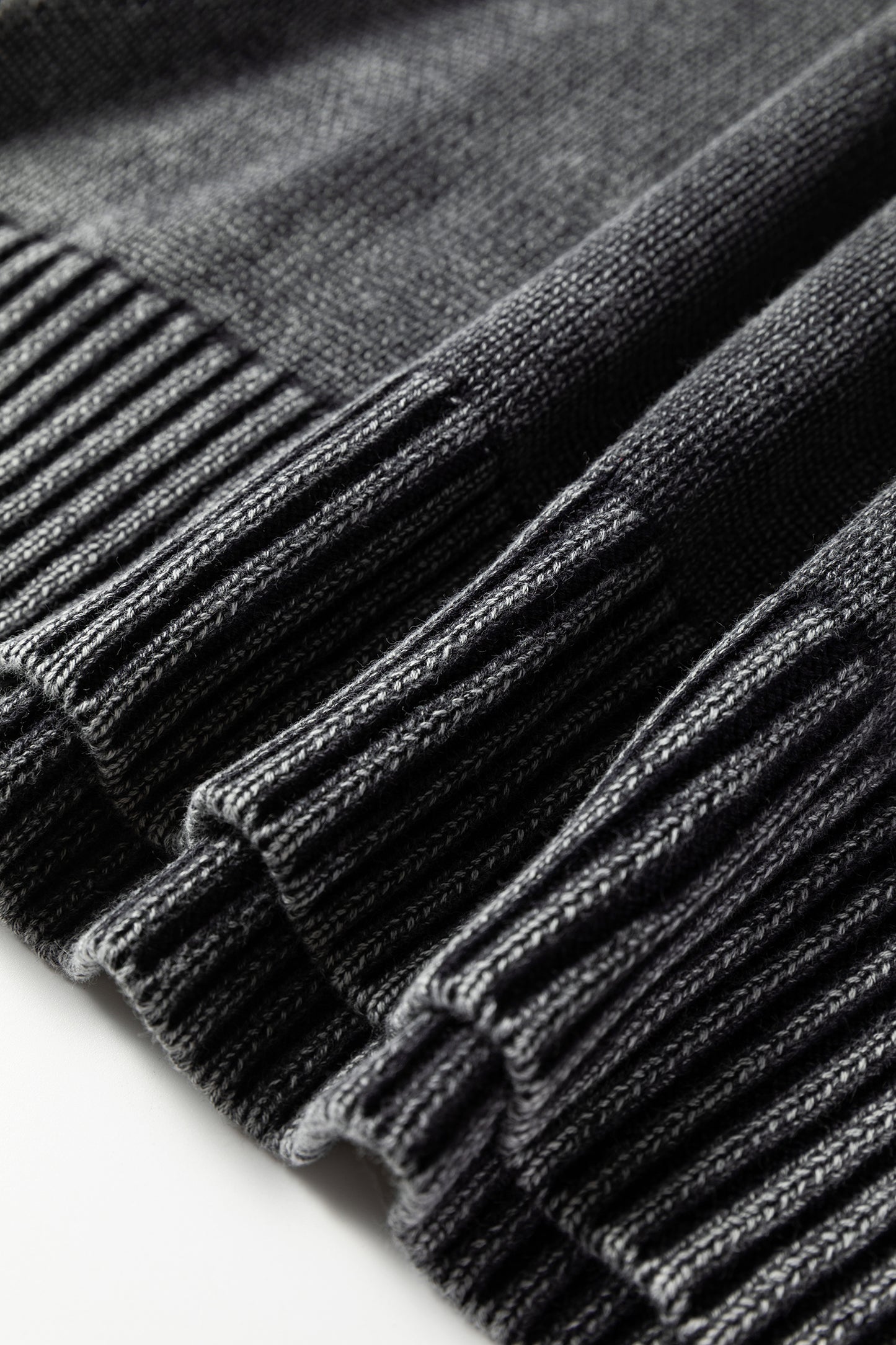 Black Mineral Wash V Neck Knit Exposed Seam Drop Shoulder Loose Sweater-TOPS / DRESSES-[Adult]-[Female]-2022 Online Blue Zone Planet