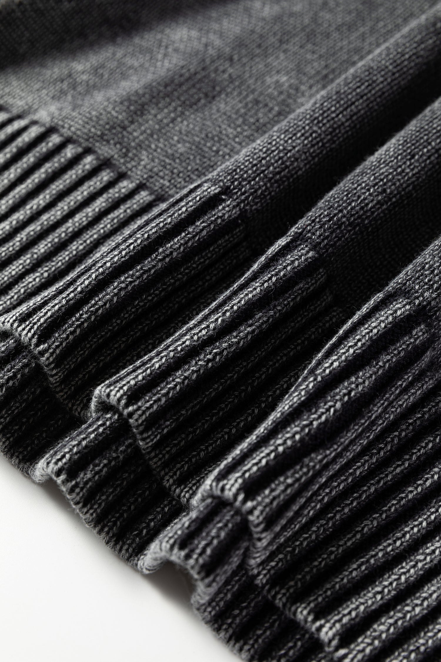 Black Mineral Wash V Neck Knit Exposed Seam Drop Shoulder Loose Sweater-TOPS / DRESSES-[Adult]-[Female]-2022 Online Blue Zone Planet