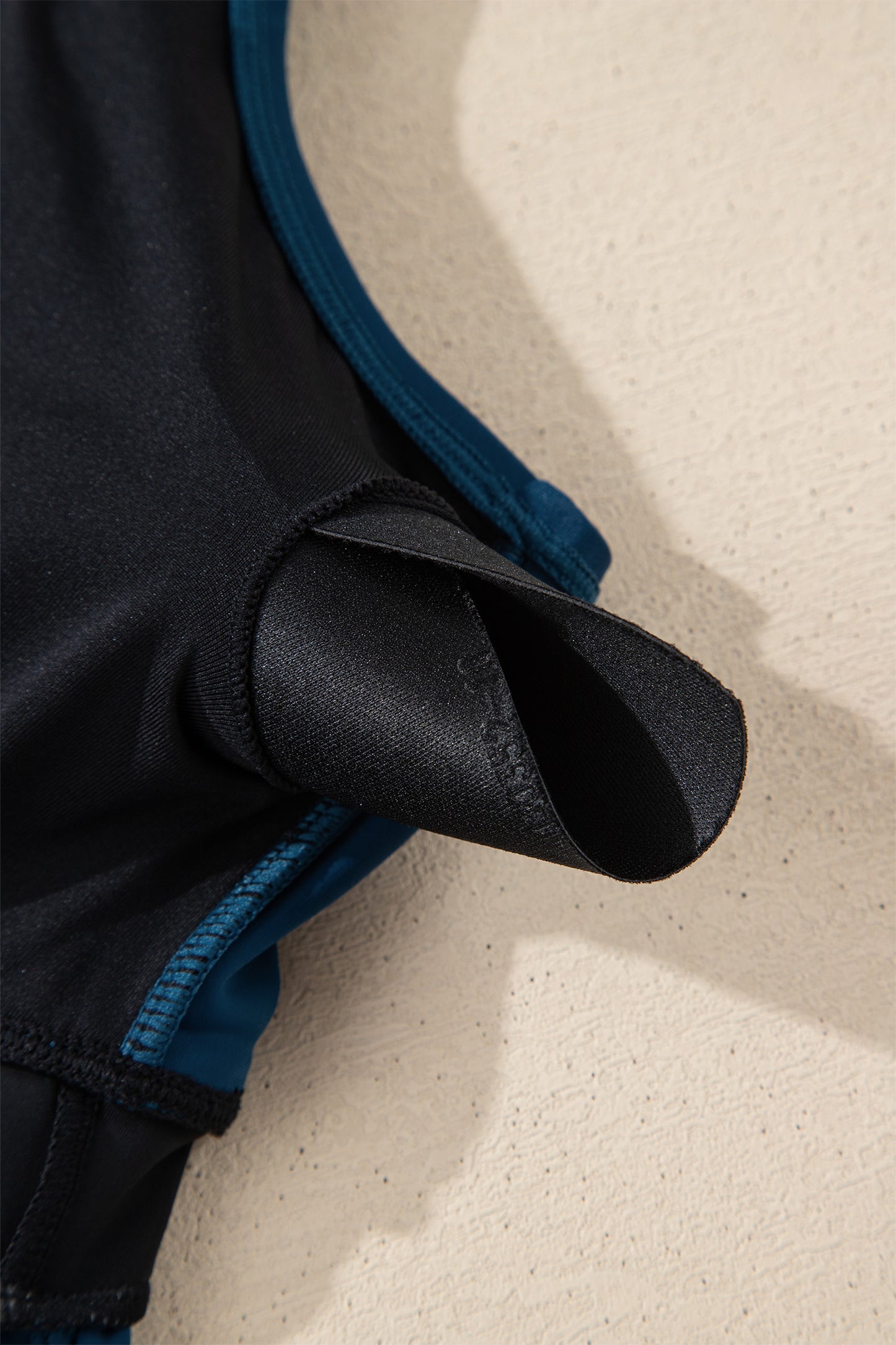 Sail Blue Color Block Patchwork Bow Knot Detail Sleeveless Swim Dress-TOPS / DRESSES-[Adult]-[Female]-2022 Online Blue Zone Planet