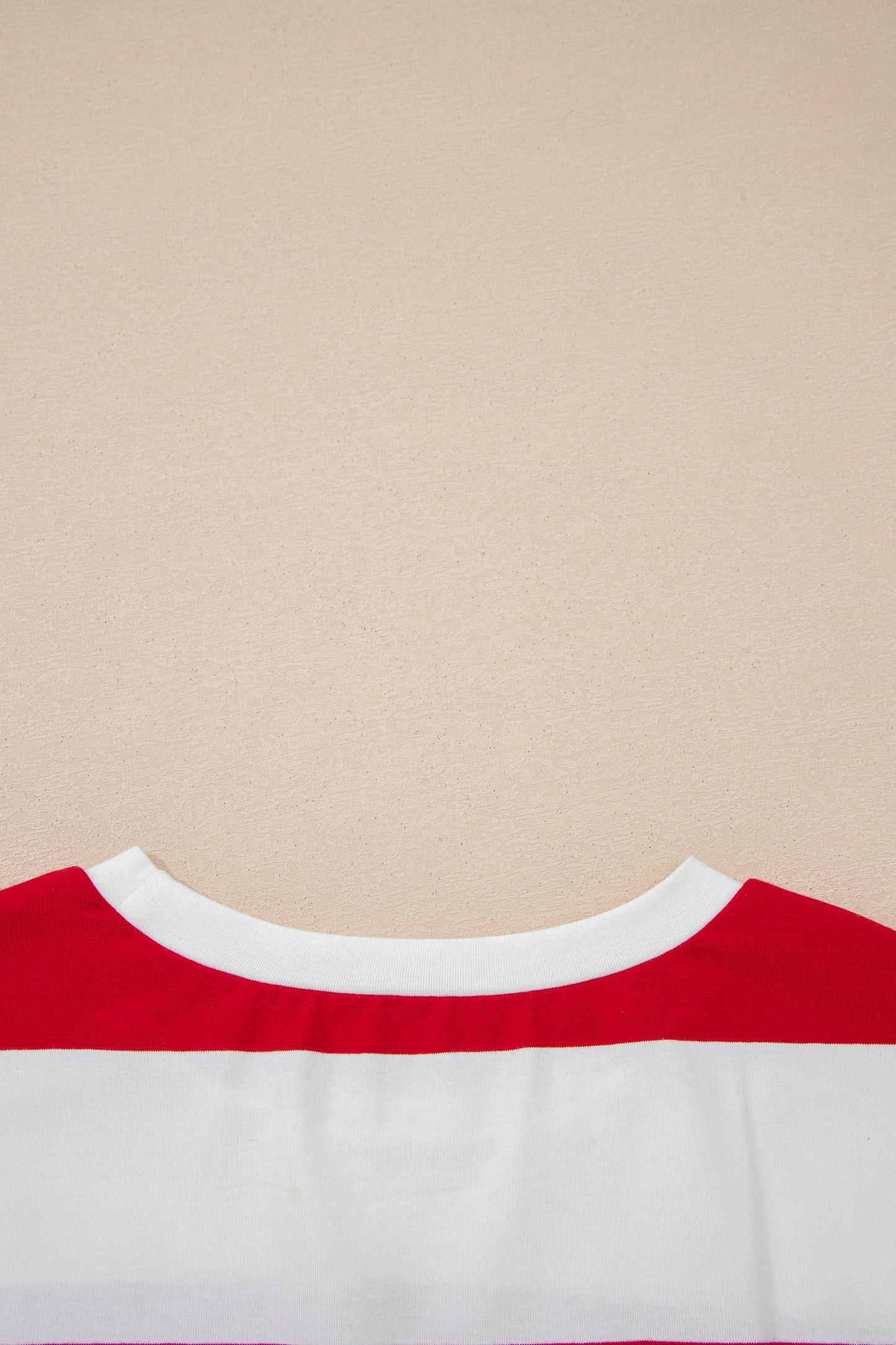 Racing Red Striped Color Block Oversize Tunic Tee-Tops/Tops & Tees-[Adult]-[Female]-2022 Online Blue Zone Planet