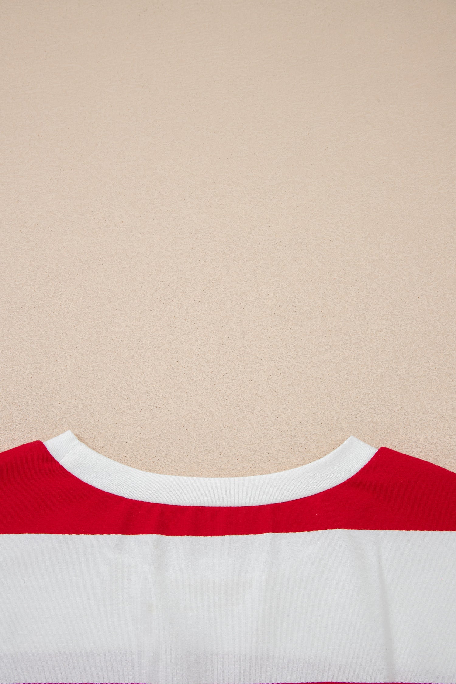 Racing Red Striped Color Block Oversize Tunic Tee-Tops/Tops & Tees-[Adult]-[Female]-2022 Online Blue Zone Planet