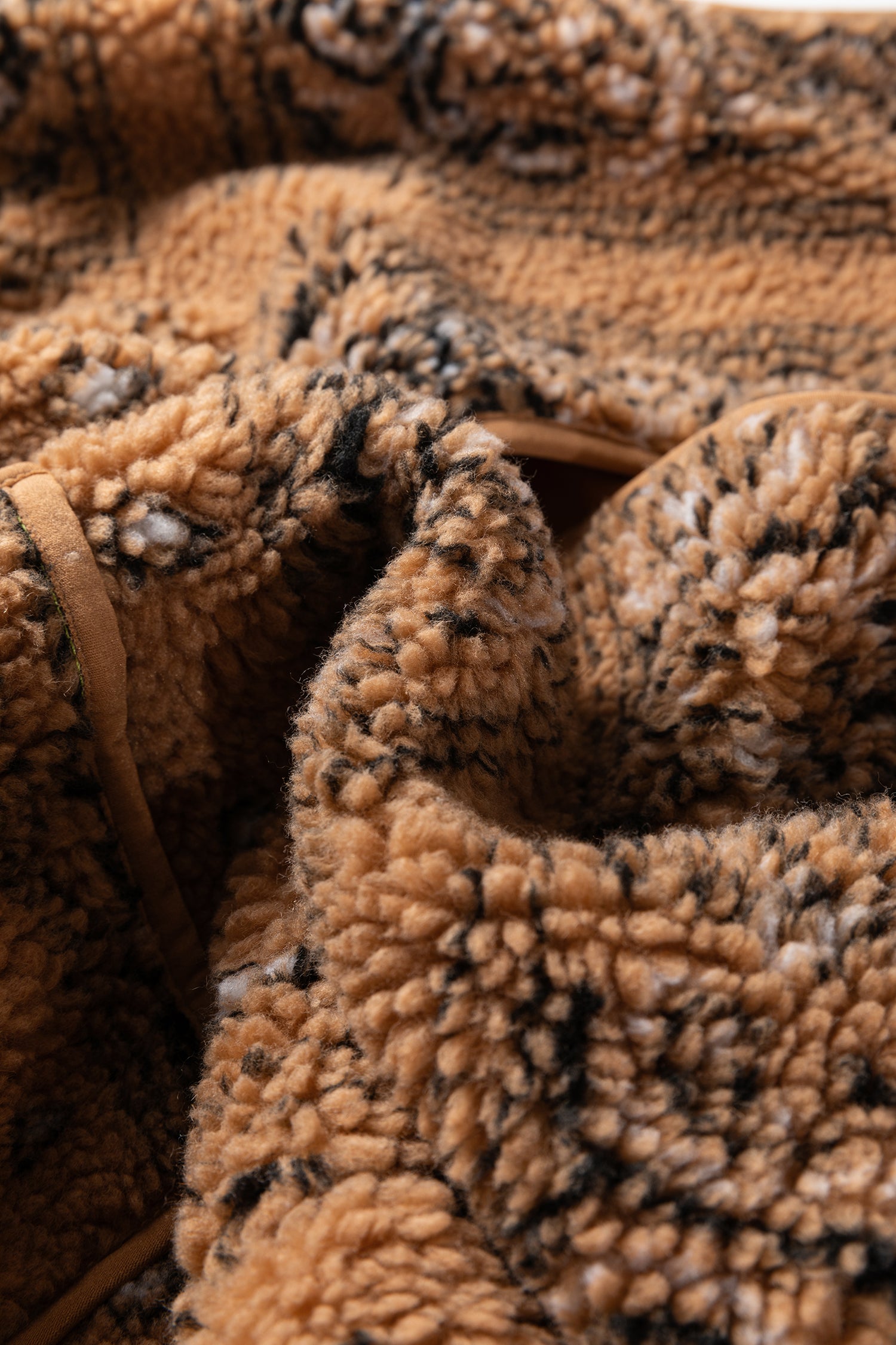 Brown Sherpa Paisley Print Pocketed Western Fashion Vest Jacket-TOPS / DRESSES-[Adult]-[Female]-2022 Online Blue Zone Planet