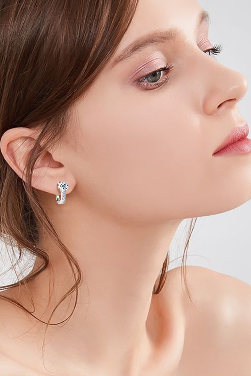 2 Carat Moissanite 925 Sterling Silver Earrings BLUE ZONE PLANET