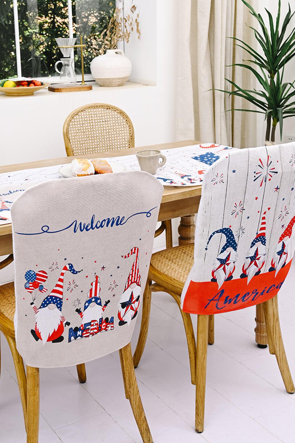 2-Piece Independence Day Chair Covers BLUE ZONE PLANET