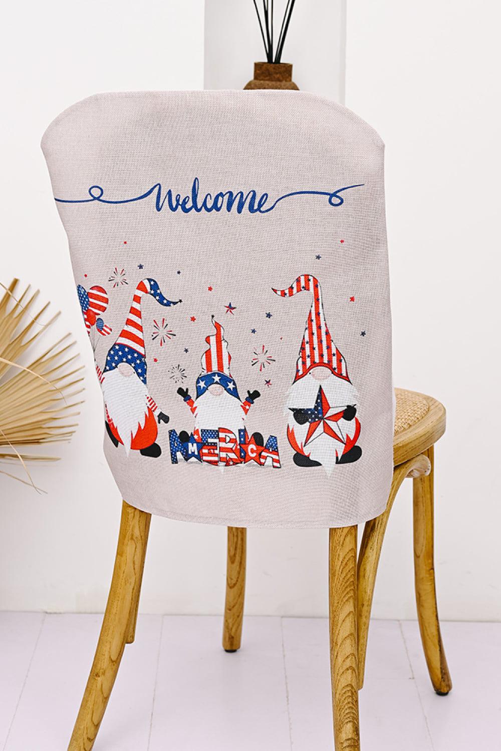 2-Piece Independence Day Chair Covers BLUE ZONE PLANET