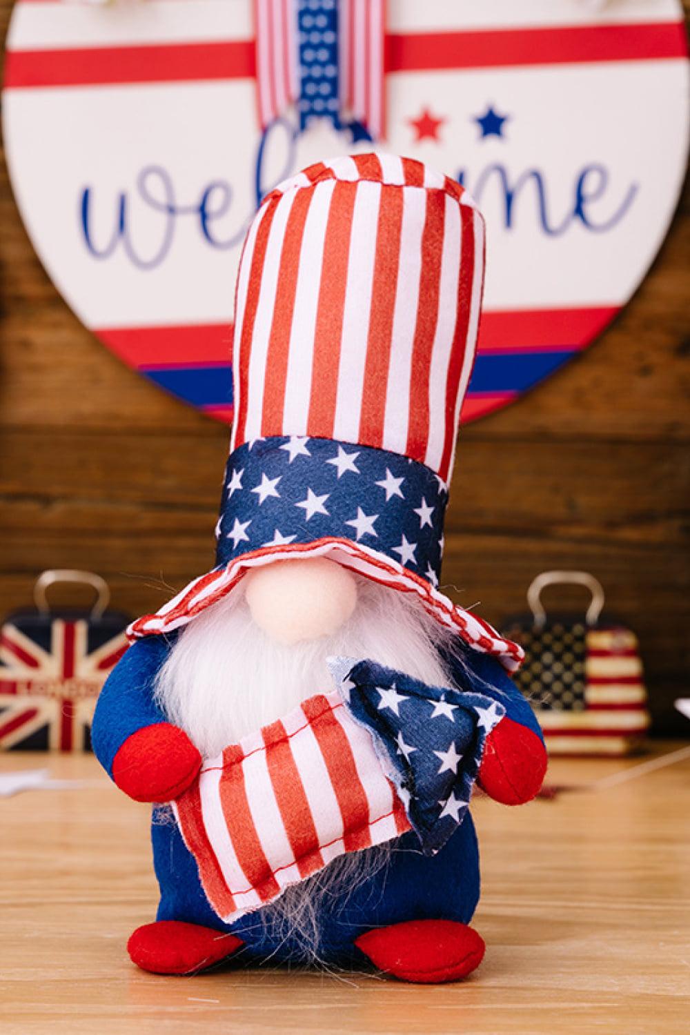 2-Piece Independence Day Decor Gnomes BLUE ZONE PLANET