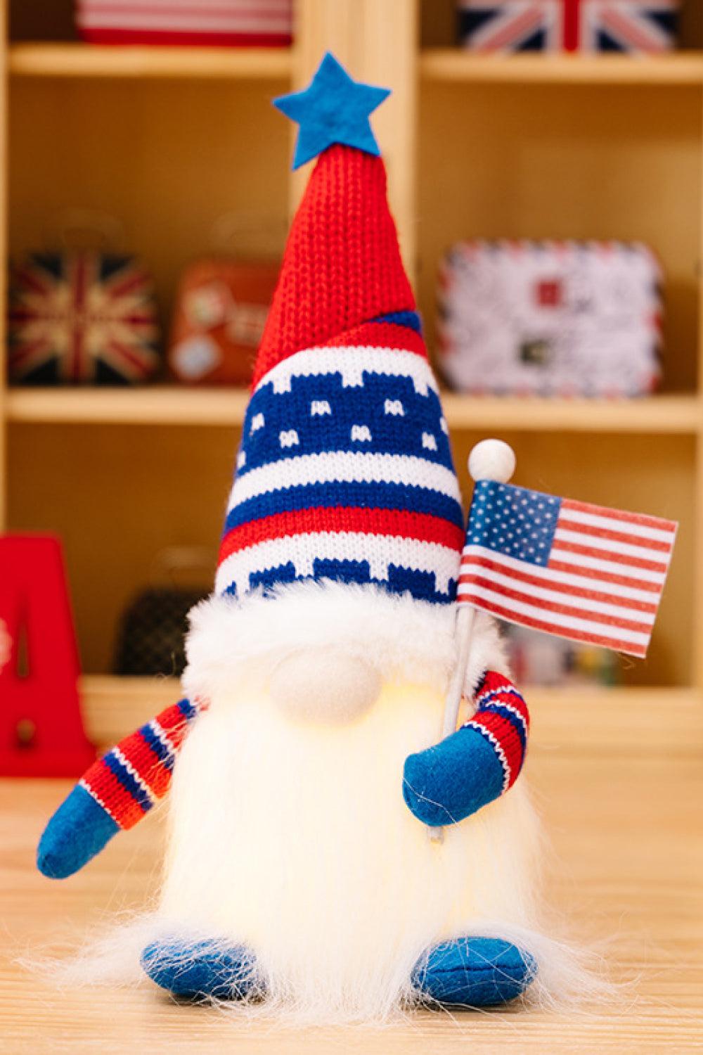 2-Piece Independence Day Knit Decor Gnomes BLUE ZONE PLANET