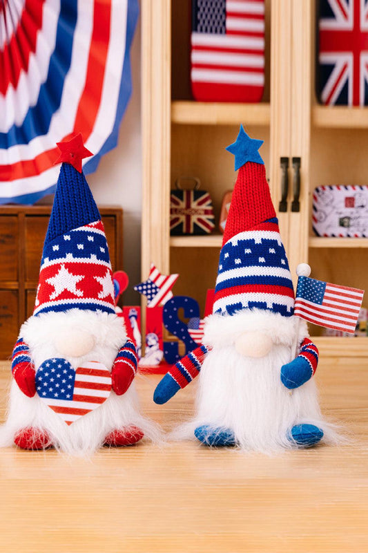 2-Piece Independence Day Knit Decor Gnomes BLUE ZONE PLANET