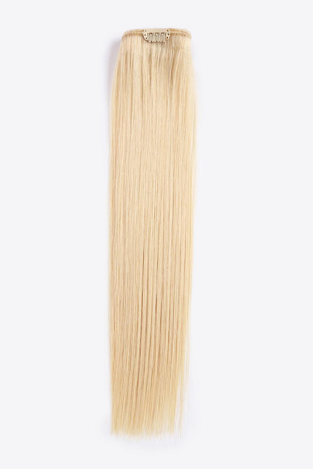20" 120g Clip-in Hair Extensions Indian Human Hair in Blonde BLUE ZONE PLANET