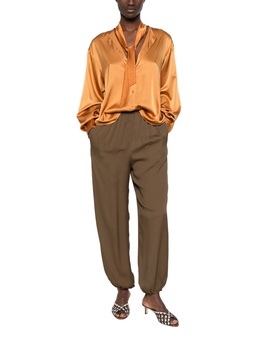 Forte Forte Silk bow-tie shirt
