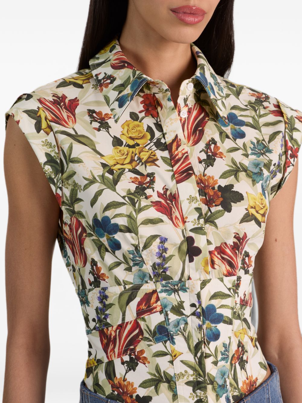 Alice + Olivia Shirt-Shirts-[Adult]-[Female]-2022 Online Blue Zone Planet
