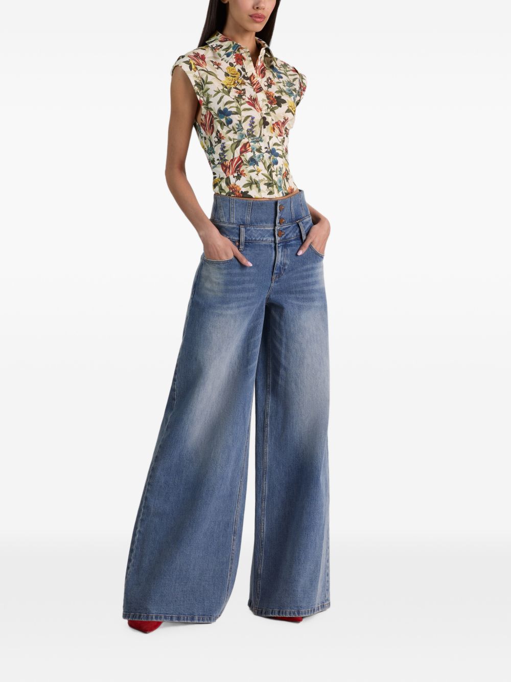 Alice + Olivia Shirt-Shirts-[Adult]-[Female]-2022 Online Blue Zone Planet