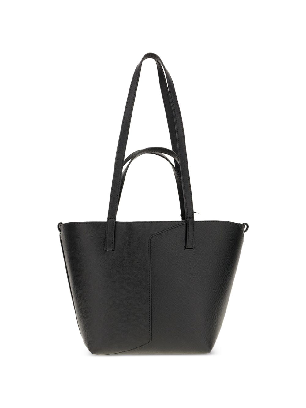 Emporio Armani Leather Tote-Shopper-[Adult]-[Female]-2022 Online Blue Zone Planet