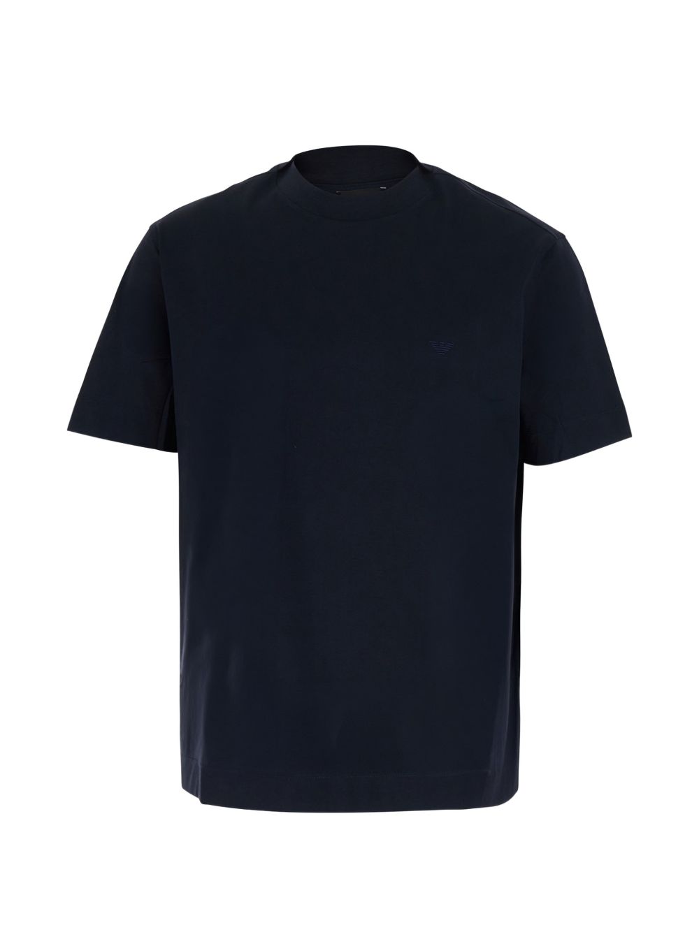 Emporio Armani Logo T-Shirt-Topwear-[Adult]-[Female]-temp-M-NAVY-2022 Online Blue Zone Planet
