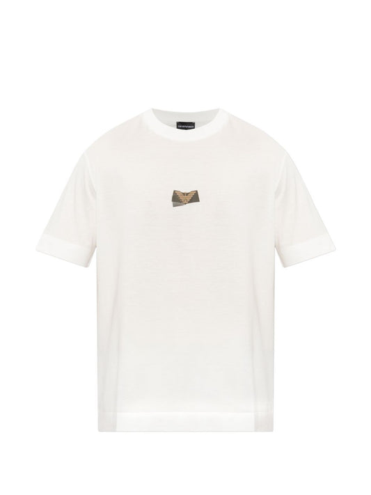 Emporio Armani Logo Polo Shirt-Topwear-[Adult]-[Female]-3XL-WHITE-2022 Online Blue Zone Planet