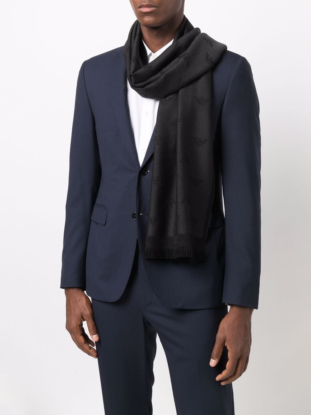 Emporio Armani Scarfs DARK-Scarves Hats & Gloves-[Adult]-[Female]-2022 Online Blue Zone Planet