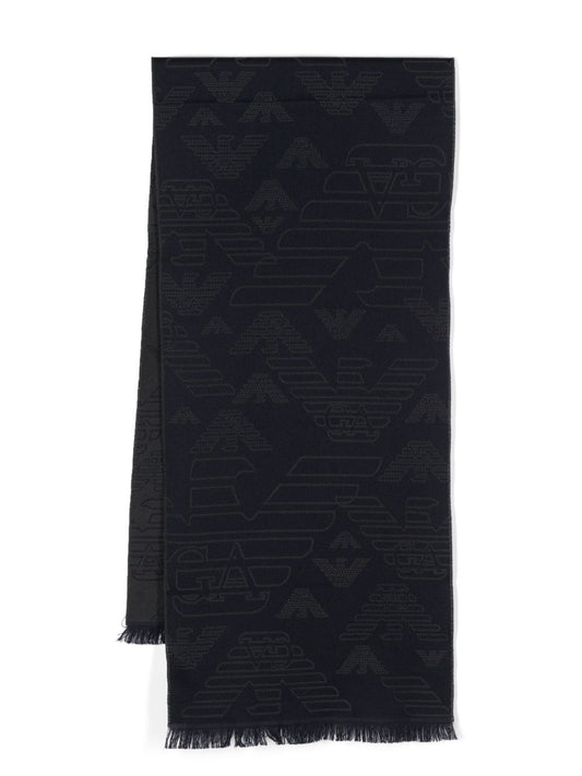 Emporio Armani Scarfs-Scarves Hats & Gloves-[Adult]-[Female]-UNI-NAVY-2022 Online Blue Zone Planet