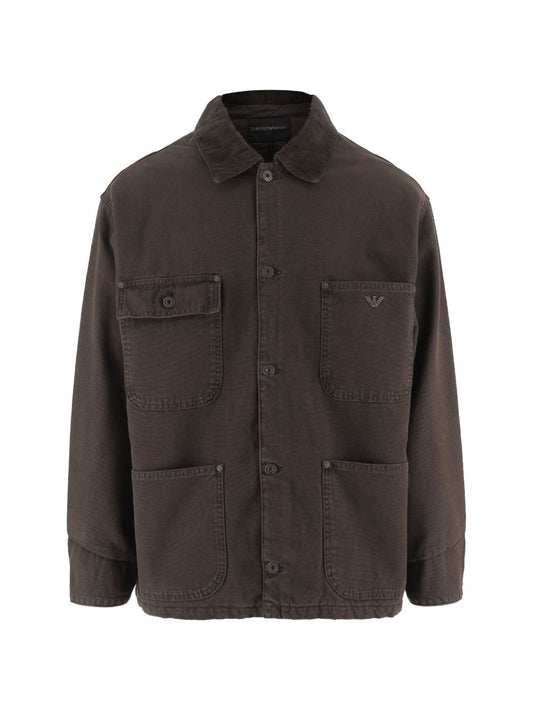 Emporio Armani Coat-Jackets-[Adult]-[Female]-temp-48-BROWN-2022 Online Blue Zone Planet