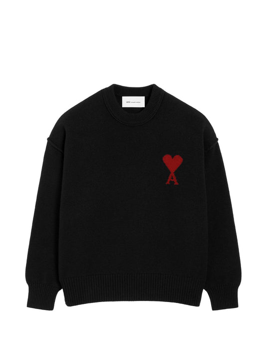 Ami Paris Sweater-TOPS / DRESSES-[Adult]-[Female]-S-BLACK-2022 Online Blue Zone Planet