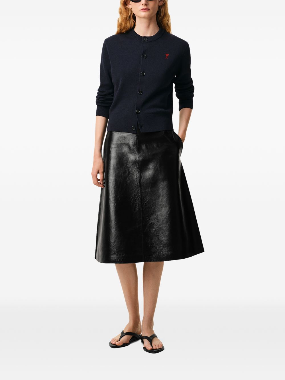 Ami Paris Cardigan-Topwear-[Adult]-[Female]-2022 Online Blue Zone Planet