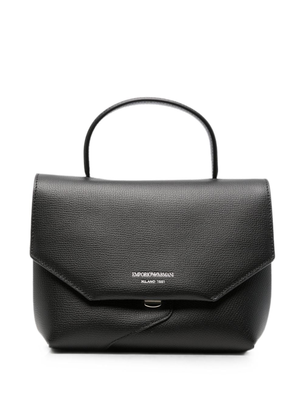 Emporio Armani Leather Top Handle Bag-Handbag-[Adult]-[Female]-UNI-BLACK-2022 Online Blue Zone Planet