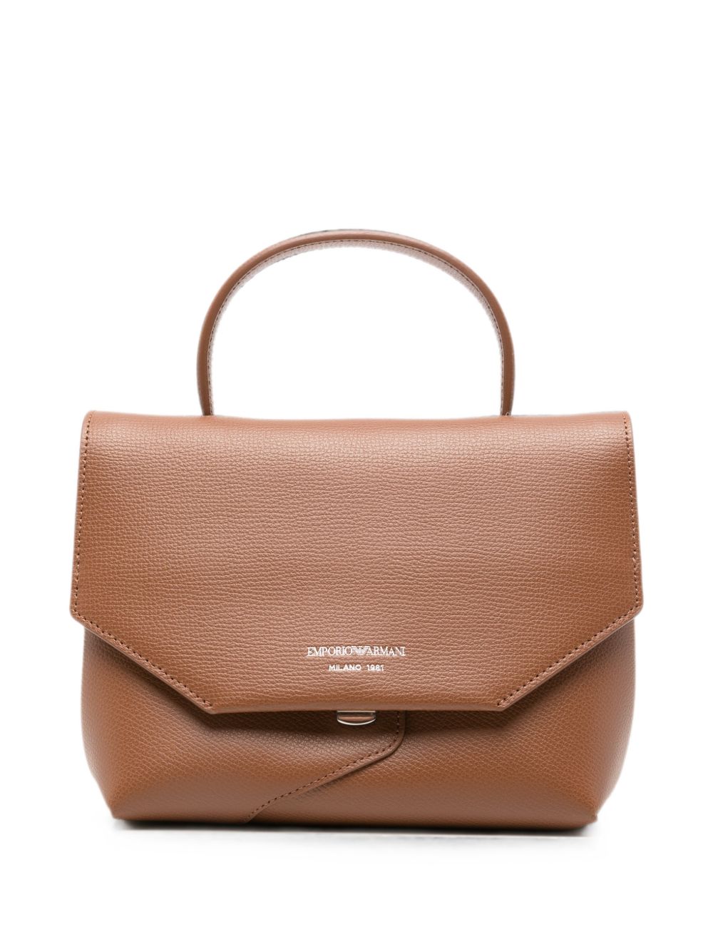 Emporio Armani Leather Top Handle Bag-Handbag-[Adult]-[Female]-UNI-BROWN-2022 Online Blue Zone Planet