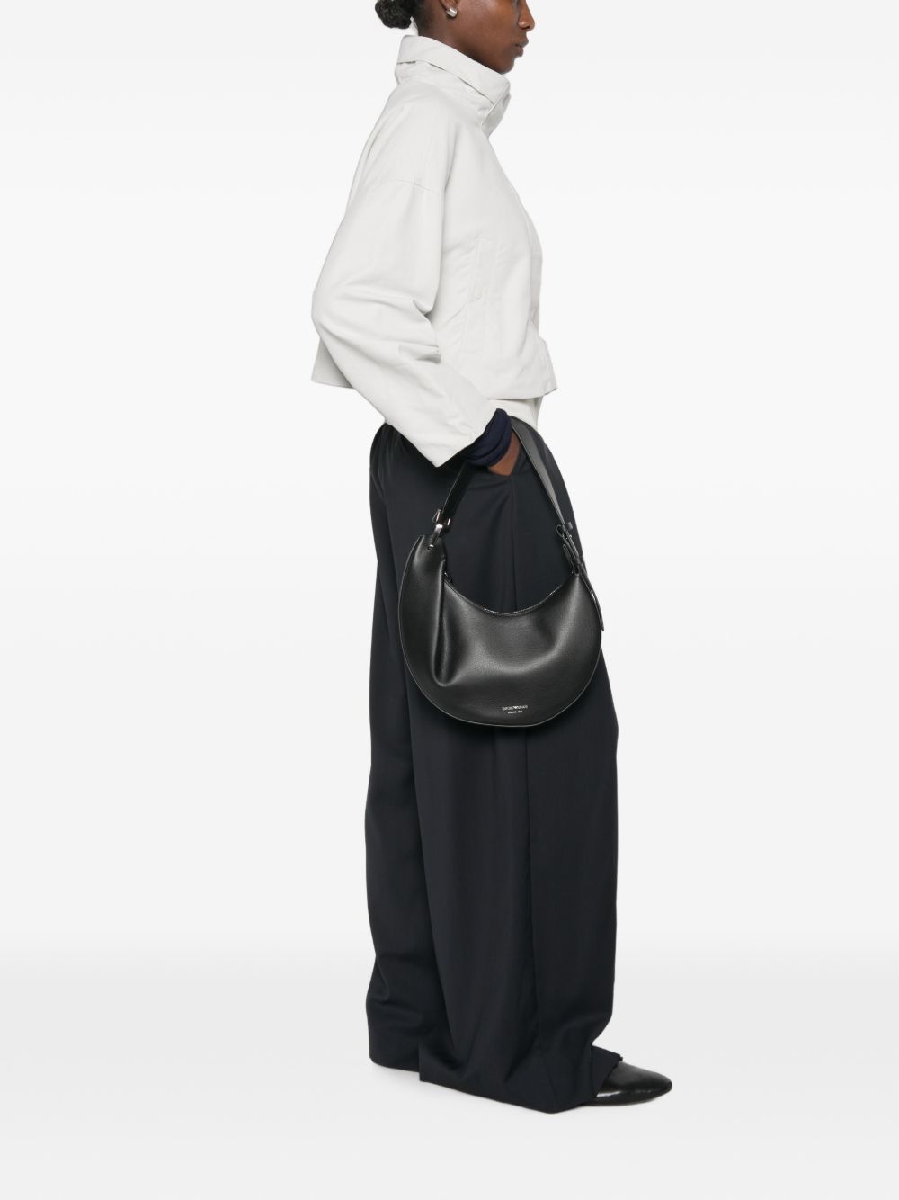 Emporio Armani Leather Shoulder Bag-Shoulder-[Adult]-[Female]-2022 Online Blue Zone Planet