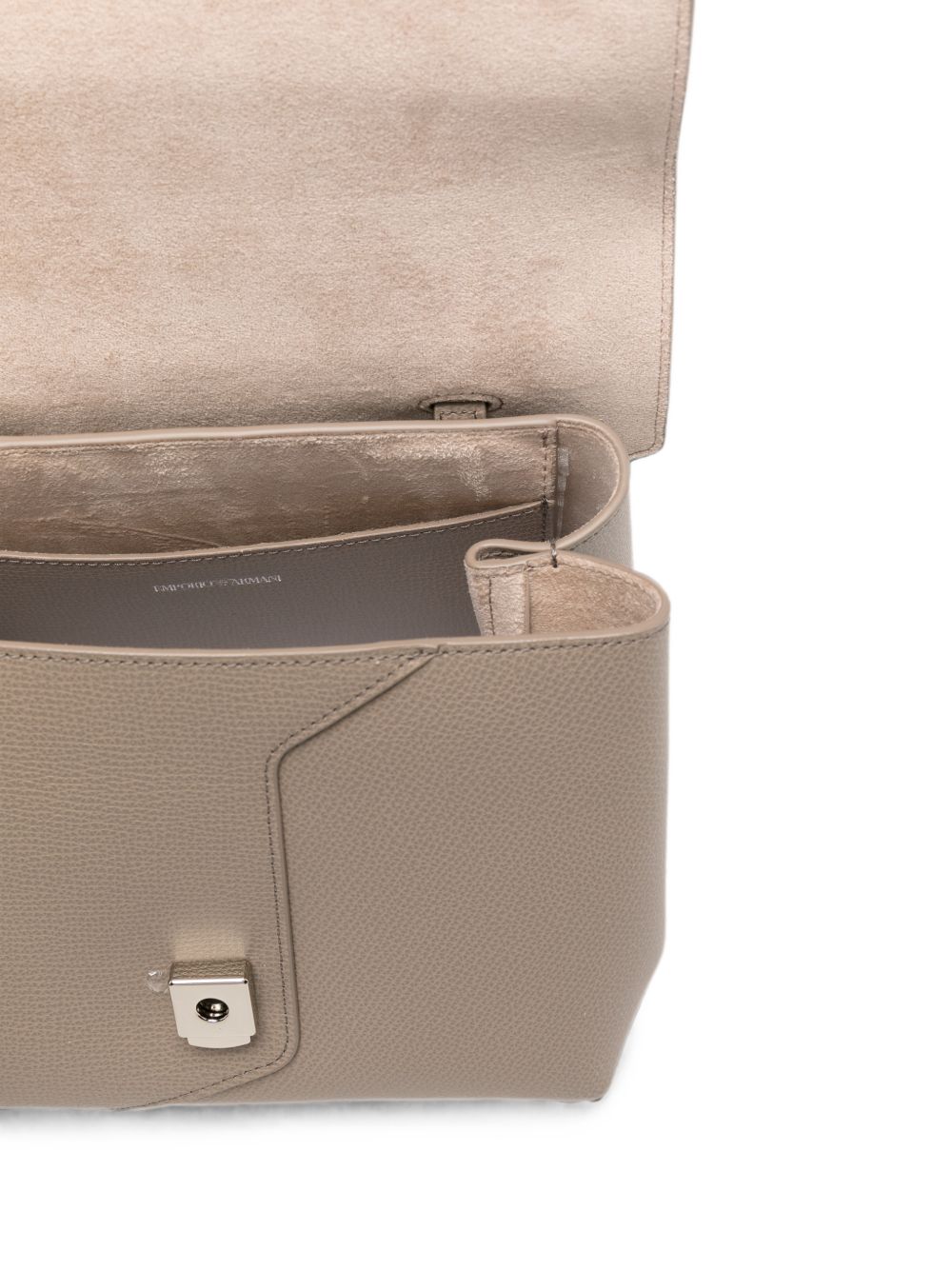 Emporio Armani Leather Top Handle Bag-Handbag-[Adult]-[Female]-2022 Online Blue Zone Planet