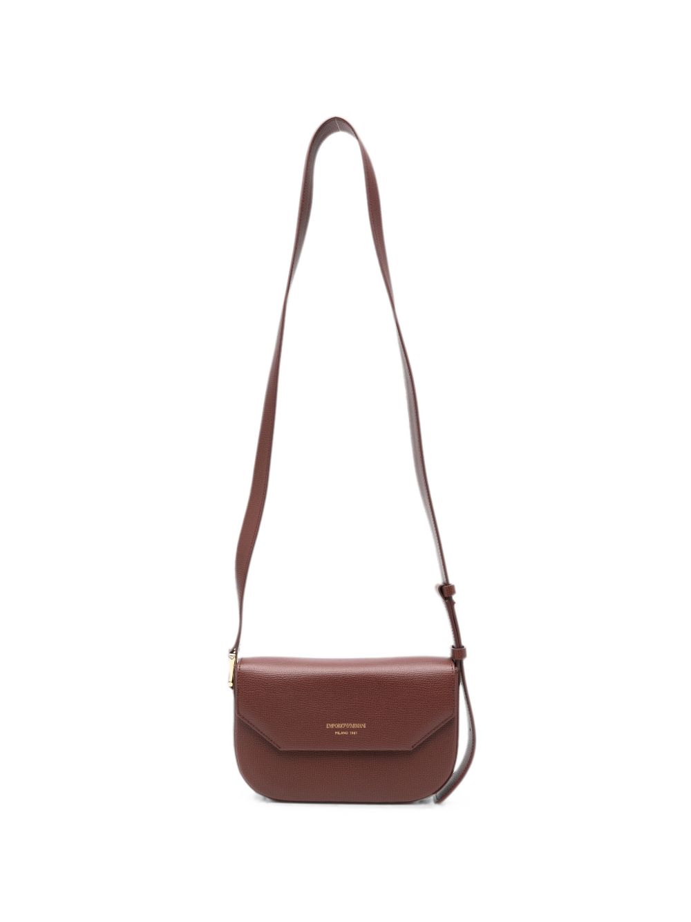 Emporio Armani Leather Crossbody Bag-Clutches-[Adult]-[Female]-UNI-BROWN-2022 Online Blue Zone Planet